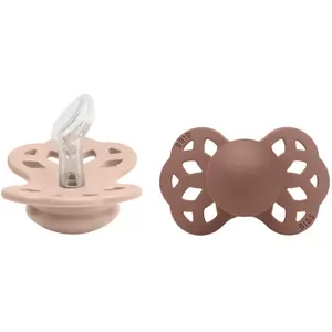 Bibs - Tétines à embout anatomique Infinity - Set de 2 Terracotta 6/18 mois pas cher