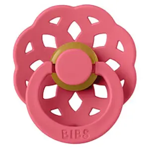 Bibs Sucette Ronde Boheme Coral - 6/18 Mois pas cher
