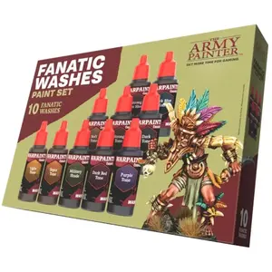 The Army Painter Peinture Warpaints Fanatic: Washes Paint Set  - Warlord Games Peinture à maquette acrylique  - WG-WP8068 Vendu paramazon