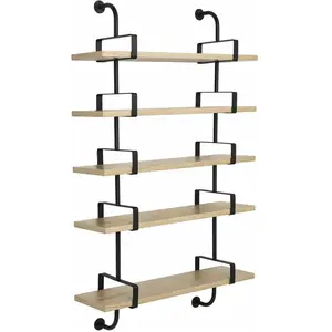5 étagères en chêne laqué 95 cm Démon Shelf - Gubi