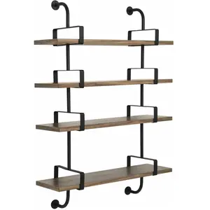 4 étagères en noyer 95 cm Démon Shelf - Gubi