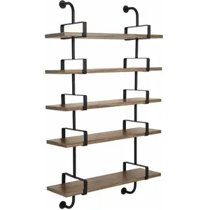 5 étagères en noyer 95 cm Démon Shelf - Gubi