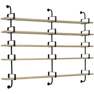 Gubi Bibliothéque Murale Demon Shelf 5 Étagères L 215 Cm Matégot Colle...Vendu parmyareadesign