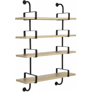 4 étagères en chêne laqué 95 cm Démon Shelf - Gubi