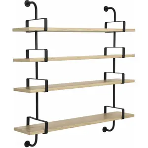 4 étagères en chêne laqué 155 cm Démon Shelf - Gubi