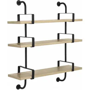 3 étagères en chêne laqué 95 cm Démon Shelf - Gubi
