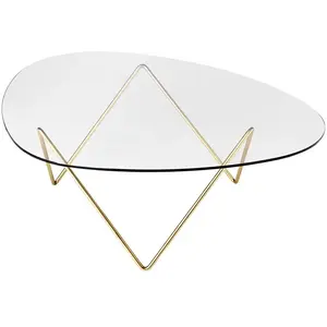 Gubi Table Basse Pedrera (Laiton - Plateau En Verre Et Base En Métal)Vendu parmyareadesign