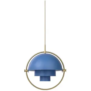 Comparateur de prix : GUBI Suspension Multi-Lite, Ø 36 cm, laiton/bleu