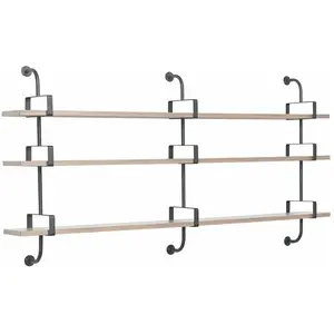3 étagères en noyer 215 cm Démon Shelf - Gubi pas cher