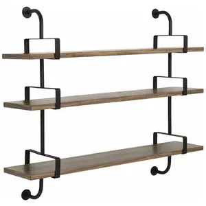 3 étagères en noyer 155 cm Démon Shelf - Gubi