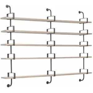 5 étagères en noyer 215 cm Démon Shelf - Gubi pas cher