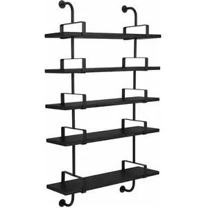 5 étagères en frêne noir 95 cm Démon Shelf - Gubi