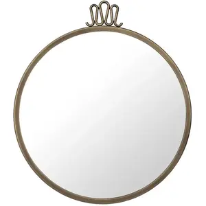Miroir rond en laiton 42 cm Randaccio - Gubi pas cher