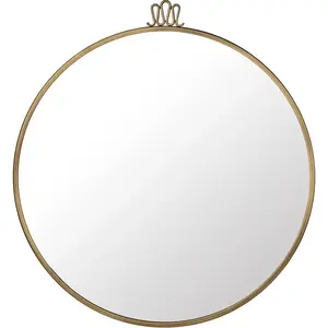 Miroir rond en laiton 60 cm Randaccio - Gubi pas cher