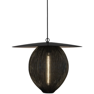 GUBI lampe à suspension SATELLITE LARGE Ø 27 cm (Midnight black - Acie...