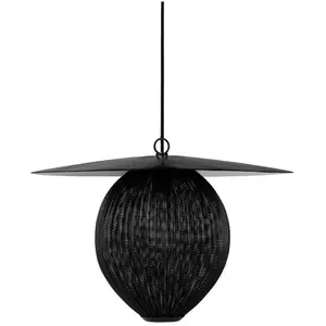Suspension noire et base en métal noir 22 cm Satellite - Gubi
