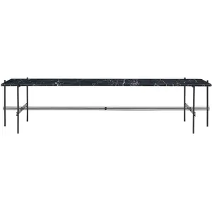 GUBI table basse structure noire TS CONSOLE 180 x 40 x H 40 cm (Noir M...