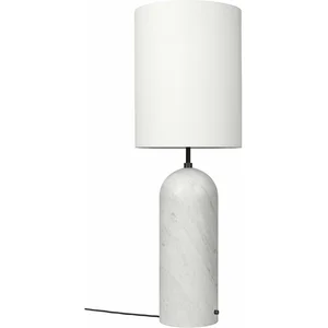 Lampe blanche en marbre XL Gravity - Gubi pas cher