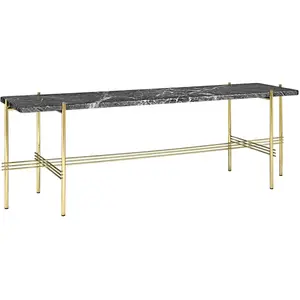 GUBI table basse structure laiton TS CONSOLE 120 x 30 x H 40 cm (Gris ...