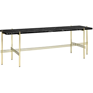 GUBI table basse structure laiton TS CONSOLE 120 x 30 x H 40 cm (Noir ...
