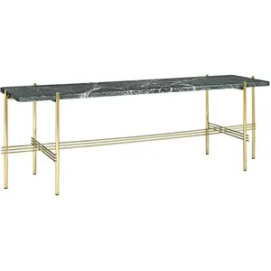 GUBI table basse structure laiton TS CONSOLE 120 x 30 x H 40 cm (Vert ...