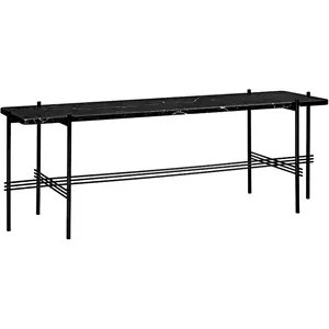 GUBI table basse structure noire TS CONSOLE 120 x 30 x H 40 cm (Noir M...