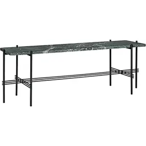 GUBI table basse structure noire TS CONSOLE 120 x 30 x H 40 cm (Vert G...