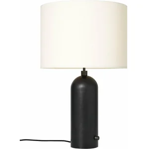 Lampe de table blanche base noir 65 cm Gravity - Gubi pas cher
