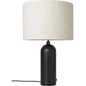 Lampe de table beige base noir 65 cm Gravity - Gubi pas cher