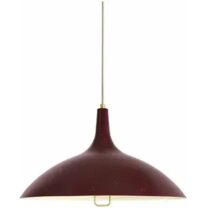 Suspension en laiton rouge Modèle 1965 - Gubi pas cher