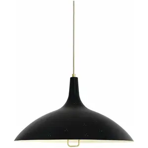 Suspension en laiton noir Modèle 1965 - Gubi pas cher
