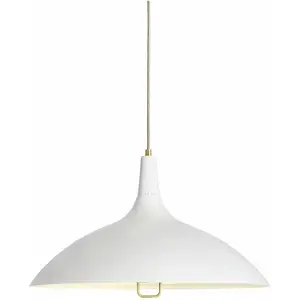 Suspension en laiton blanc Modèle 1965 - Gubi pas cher