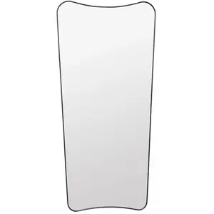 Miroir mural en laiton noir 70x146 cm F.A. 33 - Gubi