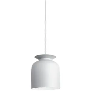 GUBI lampe à suspension RONDE Ø20 cm (Blanc - Aluminium)