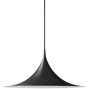 Gubi - Suspension Semi - Noir - Métal émaillé - Designer Torsten Thorup