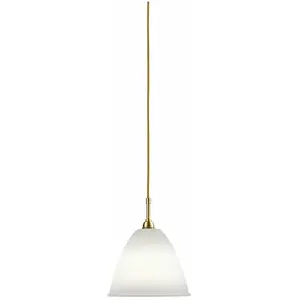 GUBI lampe à suspension BESTLITE BL9M (Blanc / Laiton - Métal)