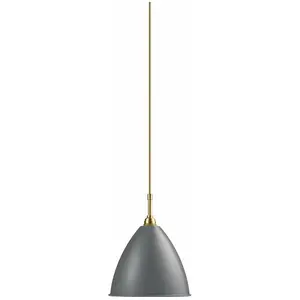 GUBI Gubi Lampe À Suspension Bestlite Bl9m (Gris / Laiton - Métal)