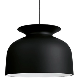 Comparateur de prix : GUBI lampe à suspension RONDE Ø40 cm (Noir - Aluminium)