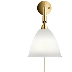 Applique murale Gubi Bestlite BL7, porcelaine/laiton, 16 cm, E14Vendu parluminaire