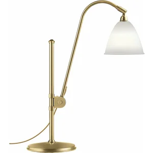 Lampe de table crème base dorée en laiton BL1 - Gubi