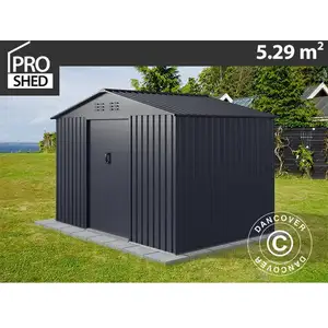 DANCOVER Abri de jardin 2,77x1,91x1,92m ProShed®, Anthracite pas cher