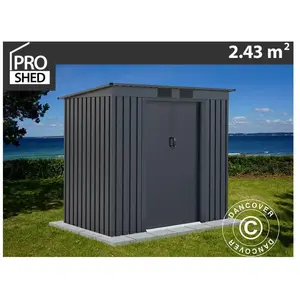 Dancover - Abri de jardin avec toit plat 2,01x1,21x1,76m ProShed®, pas cher