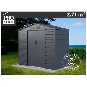 Dancover - Abri de jardin 2,13x1,27x1,90m ProShed®, Anthracite pas cher