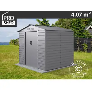 DANCOVER Abri de jardin 2,13x1,91x1,90m ProShed®, Aluminium Gris pas cher