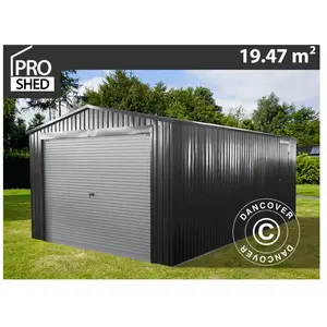 DANCOVER Garage métallique 3,38x5,76x2,43m ProShed®, Anthracite pas cher