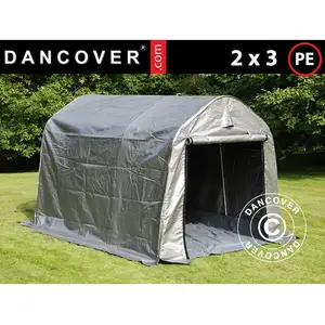 DANCOVER Tente de stockage Tente Abri pro 2x3x2m pe, avec couverture de pas cher