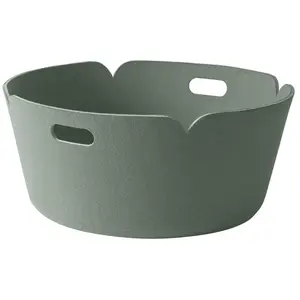 Muuto - Panier Restore - Vert - Feutre recyclé - Designer Mika Tolvane... pas cher