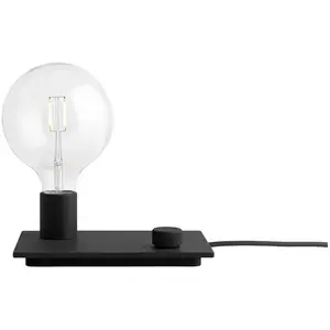Lampe à poser noire 23 x 16 cm Control - Muuto pas cher