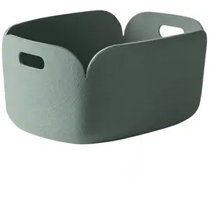 Comparateur de prix : Panier de rangement recyclé vert pastel Restore - Muuto