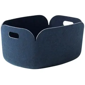 Comparateur de prix : Muuto - Panier de rangement Restore Bleu nuit M
